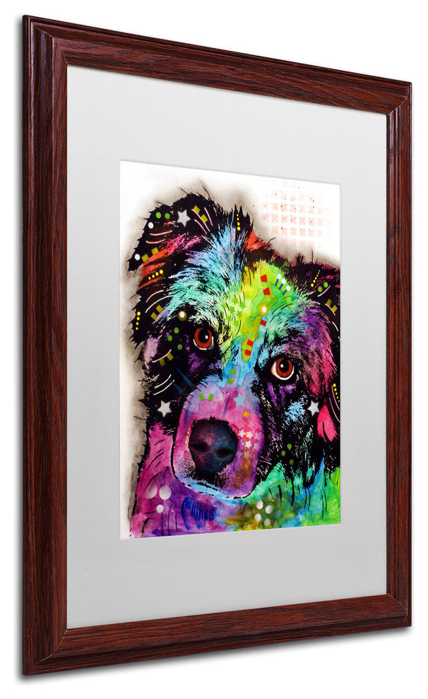 Dean Russo 'Aussie' Framed Art, Wood Frame, 16"x20", White Matte