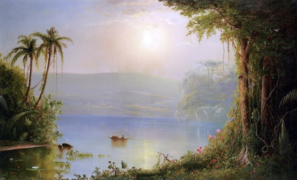 Norton Bush Tropical River Landscape Wall Decal