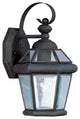 Georgetown Outdoor Wall Lantern, Black