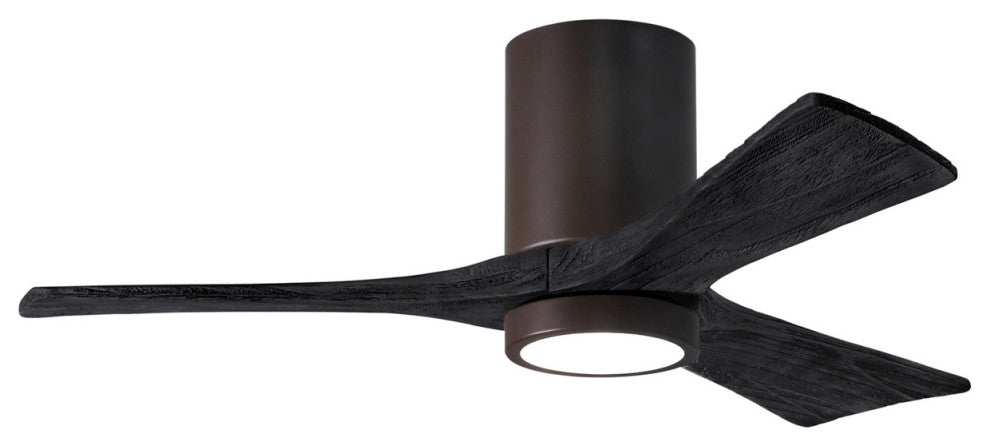 Matthews Fan Irene-3HLK With Lighting Kit, Textured Bronze, 42", Matte Black