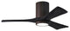 Matthews Fan Irene-3HLK With Lighting Kit, Textured Bronze, 42", Matte Black
