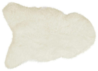 Natural 100% Icelandic Sheepskin Single Sheared 2'x3' White
