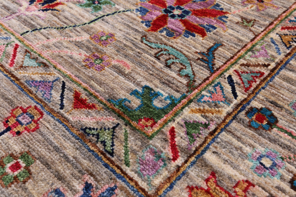 Handmade Persian Tabriz Wool Rug 5' 7" X 8' 4" Q10566
