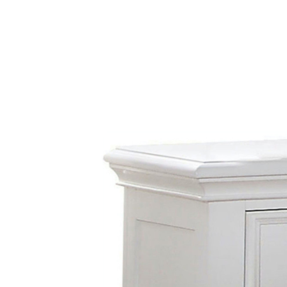 Lacey Nightstand With 1 Drawer, White
