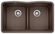 Blanco Diamond Silgranit Low-Divide Undermount Kitchen Sink, Cafe Brown