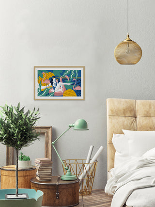 "Come the Summer Time" Framed Painting Print, 36"x24"