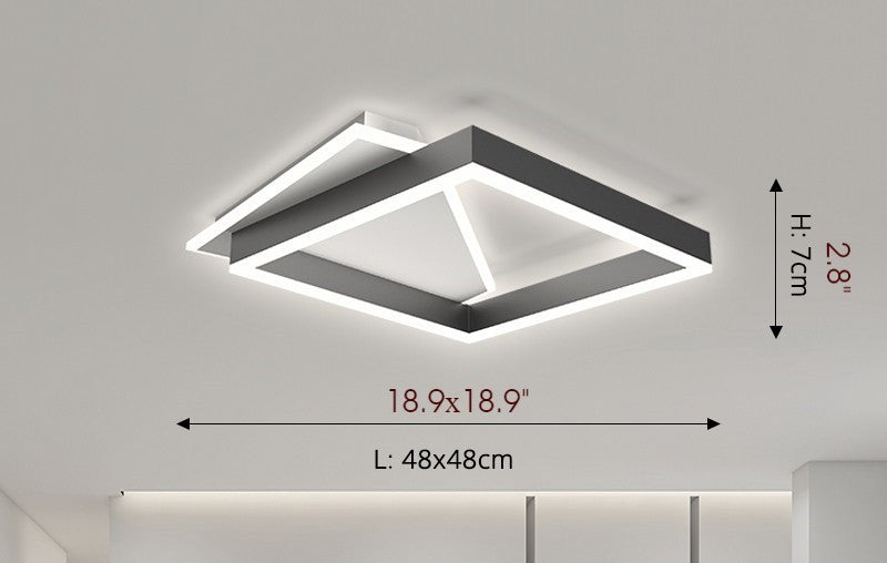 Maaseik | Nordic Style Geometry Creative Light, Square, 3 Colors No Remote