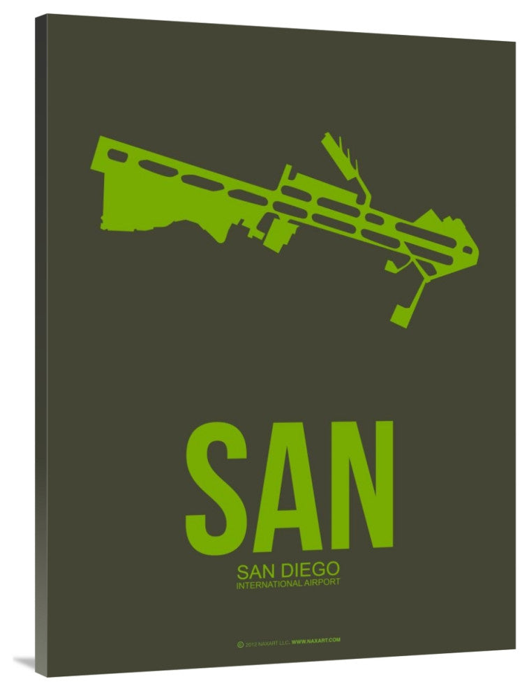 "SAN San Diego Poster 2" Fine Art Print
