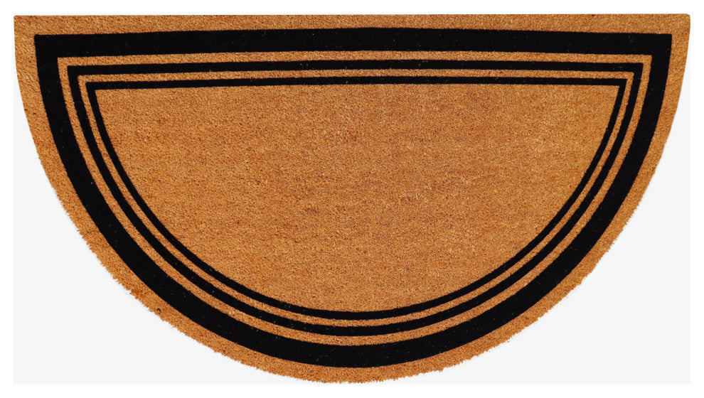 A1HC Natural Coir Flock Door Mat for Front Door, 30X60, Durable Doormat