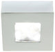WAC Lighting LED Button Light, Chrome, Square, 3000k Soft White