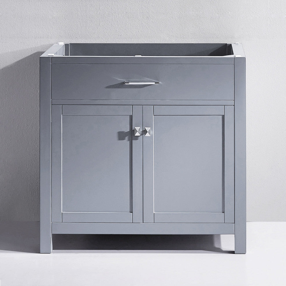 Caroline 36" Single Bathroom Vanity Cabinet, Gray