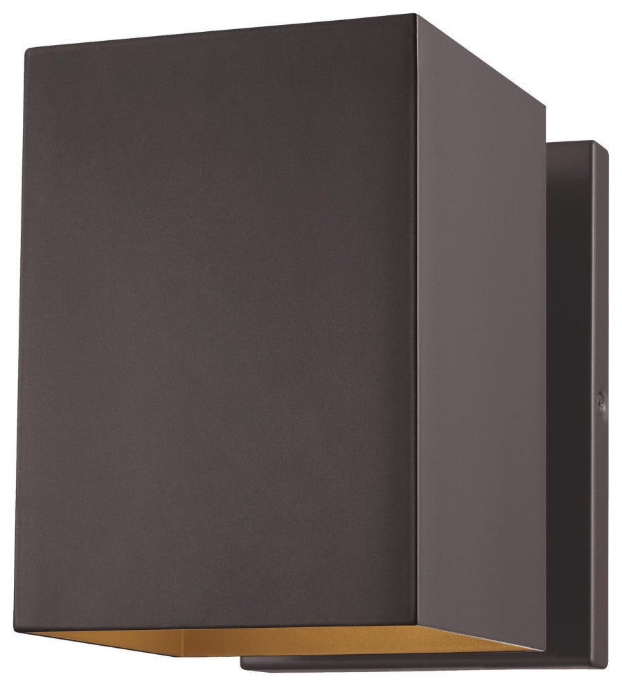 Pohl Small 1-Light Outdoor Wall Lantern, Bronze