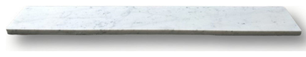Carrara White Marble Transition Saddle Threshold Beveled Tile Honed, 1 piece