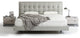 Modrest Hera Modern Queen Gray Leatherette Bed