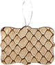 Photo of Snake Honeycomb Leather Design Rectangle Christmas Tree Ornament