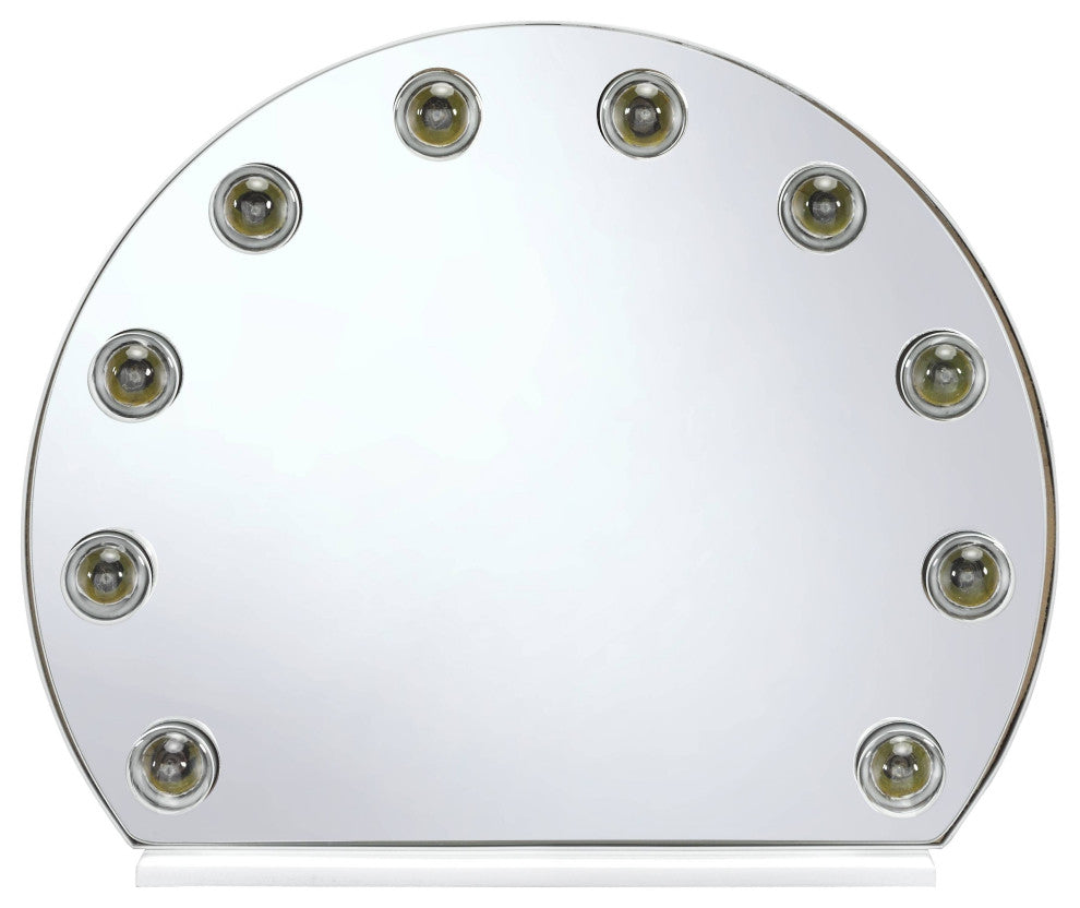 ACME Alma Accent Mirror, White Finish