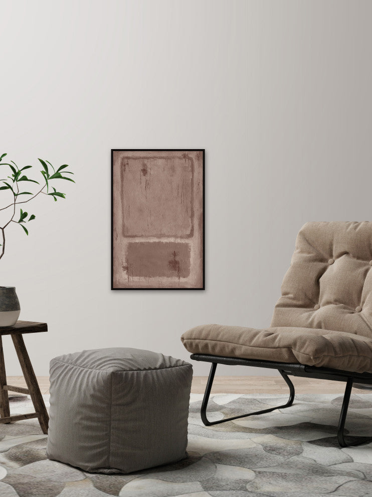 "Unequal Division" Floater Framed Painting Print on Canvas, 24x36