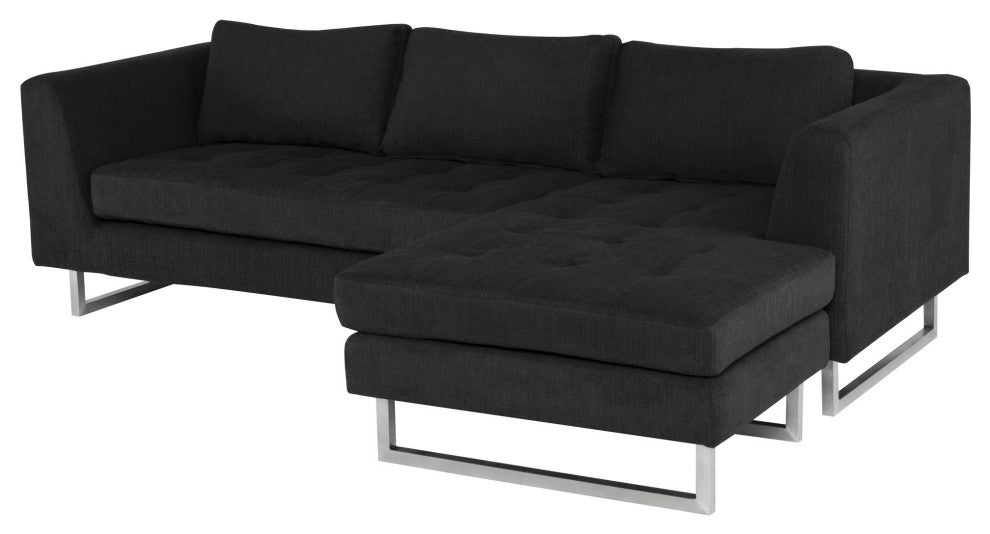 Matthew Coal Fabric Sectional Sofa, HGSC674