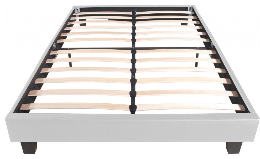 White Platform King Bed