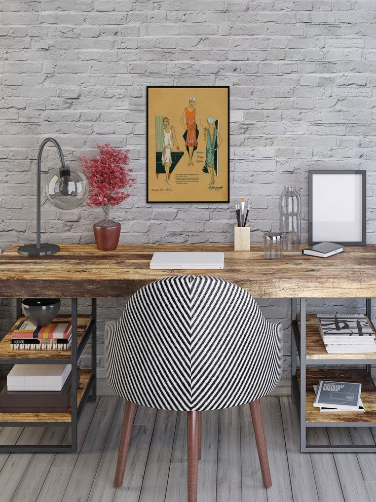 "Dressed for Charm" Floater Framed Painting Print on Canvas, 30"x45"