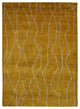HAND KNOTTED LOOM SILK ECO-FRIENDLY RUGS-5'x8',Rectangle,Gold White,Contemporary