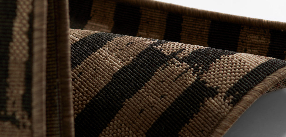 Momeni Baja Brown Area Rug 6'7"x9'6"