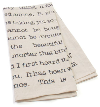 Lovey Tea Towels, Set of 2