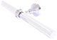 Pacific Grove 2 Arm Guest Towel Holder with Dotted Accents, Polished Chrome