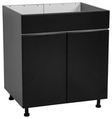 36 Sink Base Cabinets-High Double Door-with Black Matte door