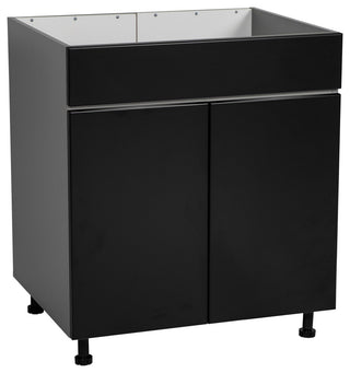 36 Sink Base Cabinets-High Double Door-with Black Matte door