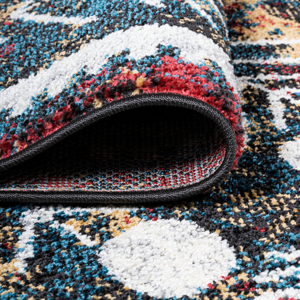 Dhiya Distressed Kilim Runner Rug, Multi, 2x10