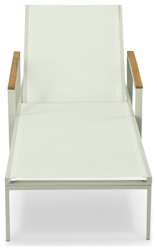 Braylee Reclining Chaise Lounge, Natural White