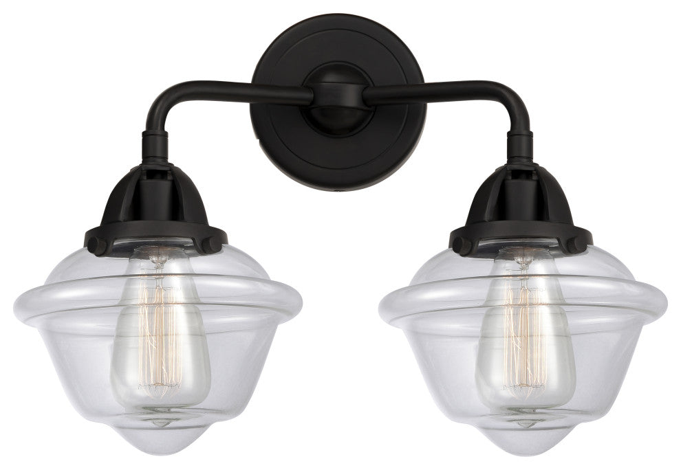 288-2W-BK-G532 2 Light 15.5" Bath Vanity Light, Matte Black