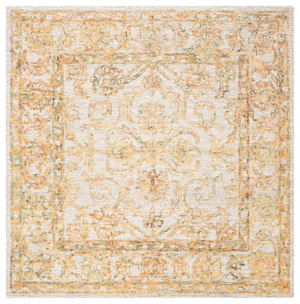 Safavieh Couture Abstract Collection, ABT477 Rug, Beige/Gold, 6' Square
