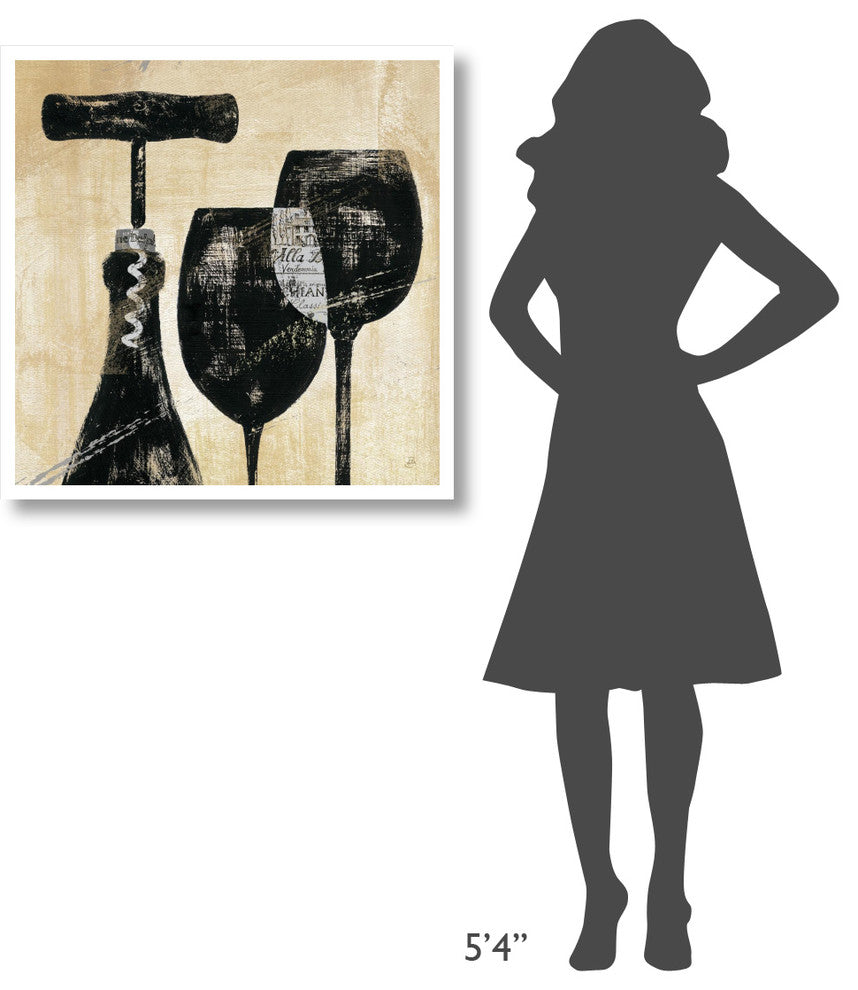 "Wine Selection II" Digital Paper Print by Daphne Brissonnet, 32"x32"