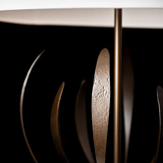 Dahlia Table Lamp, Bronze Finish, Natural Anna Shade