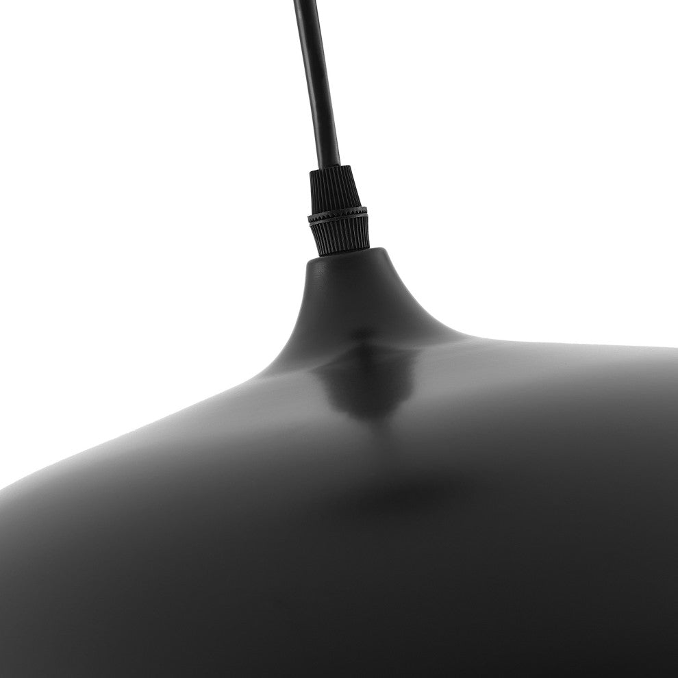 Modern 1-Light Hanging Lamp Fixture With Metal Shade