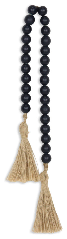Akaida Dark Blue Wooden Bead Tassel Decor