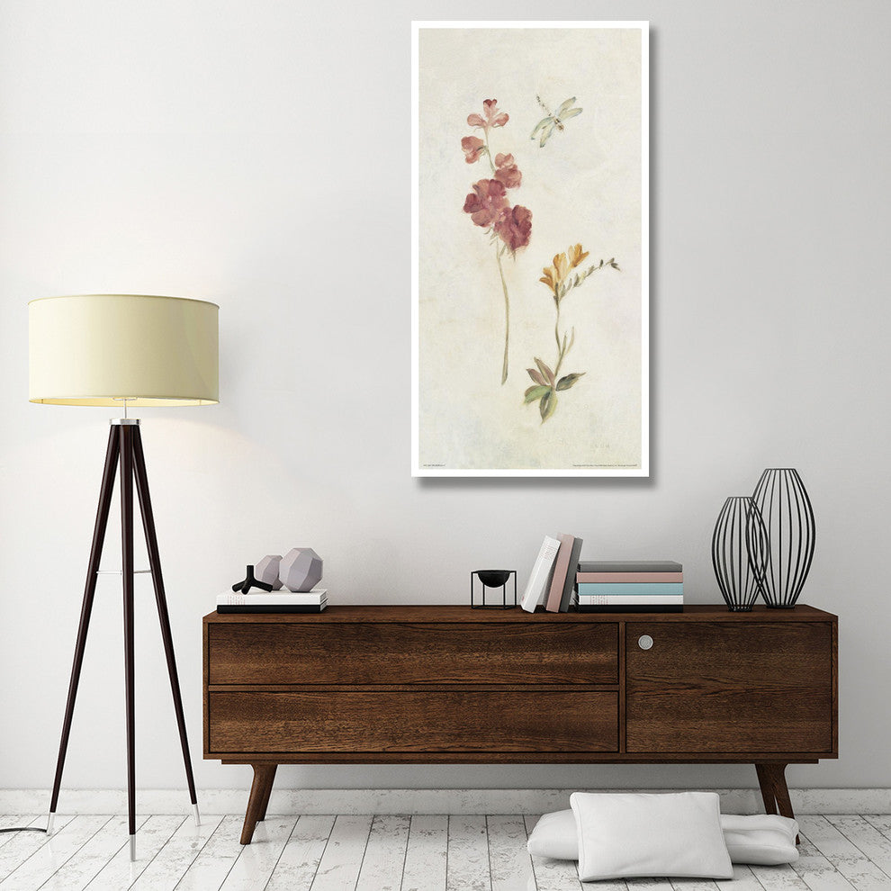 "Wild Wallflowers II" Digital Paper Print by Cheri Blum, 32"x62"