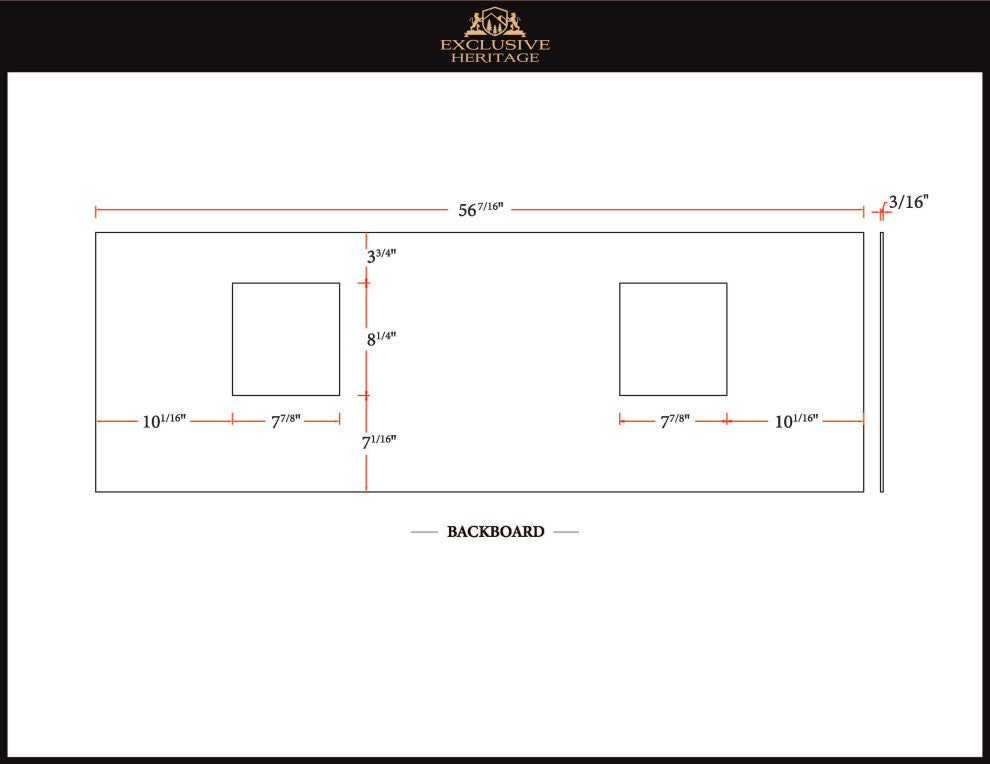 60" Double Sink Bathroom Vanity Base
