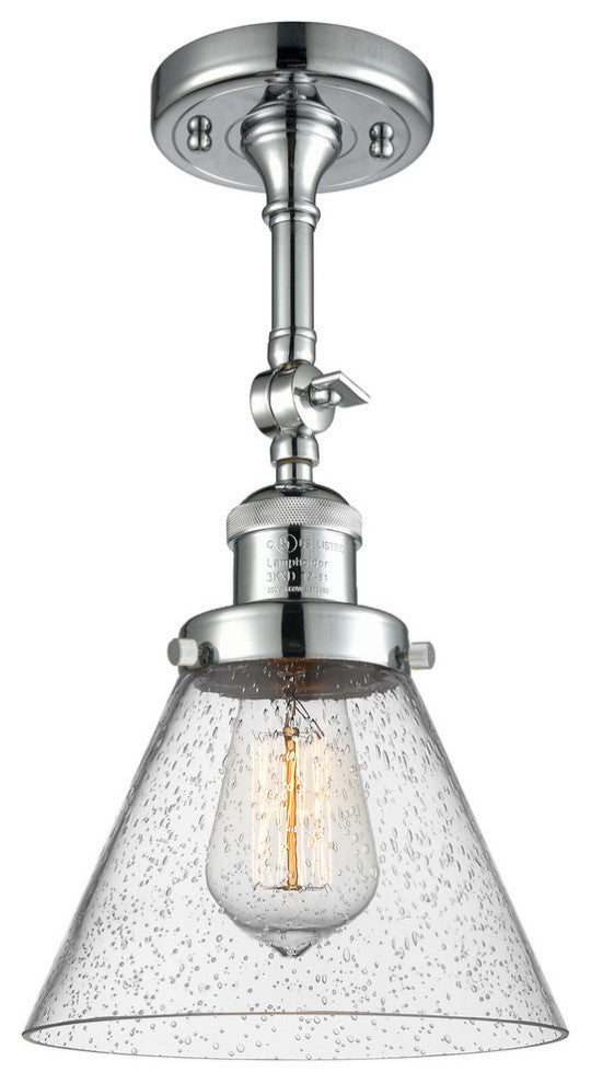 Innovations Lighting 201F-Pc-G44-Led 1 Light Dimmable Led Semi-Flush Mount