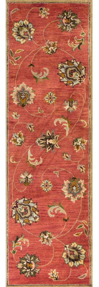KAS Syriana 6008 Sienna Allover Mahal Area Rug, 2'3"x7'6" Runner