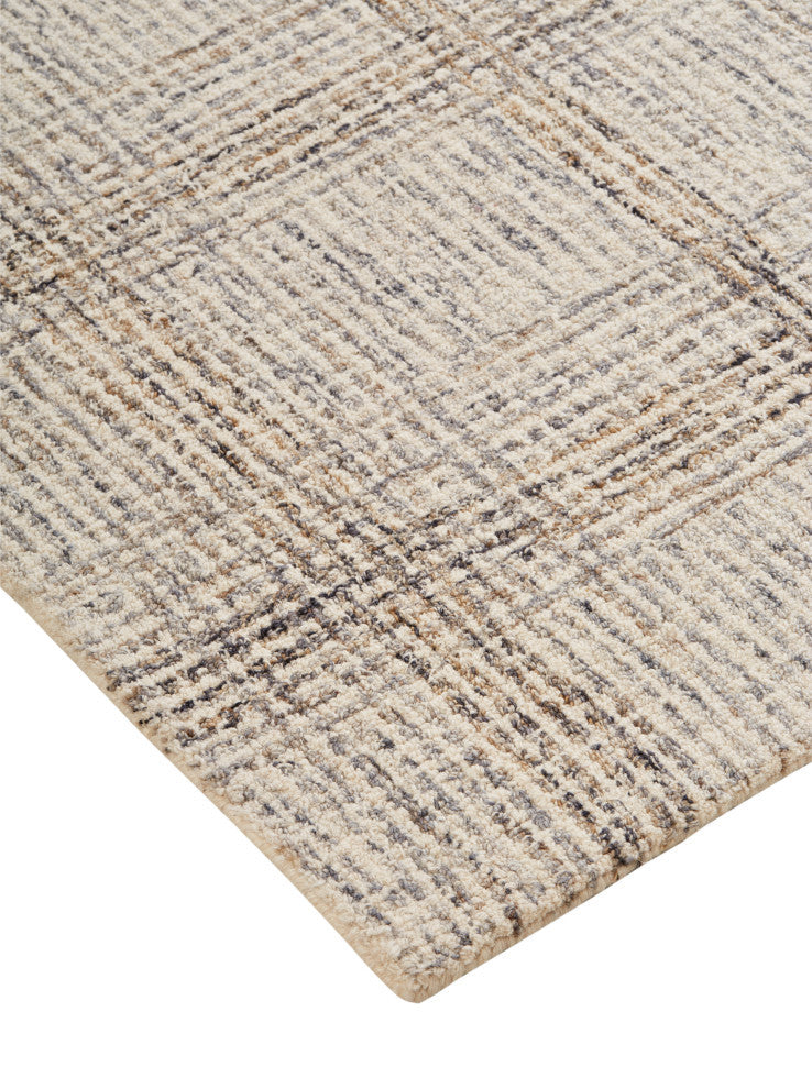Weave & Wander Natal Transitional Geometric, Ivory/Gray/Tan, 5'x8'