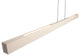 Una LED 66" Linear Pendant, White Washed Oak, Uplight/Downlight, 2700K, Dimmable