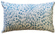 Matisse Dots Toile Blue Throw Pillow 12x19, with Polyfill Insert