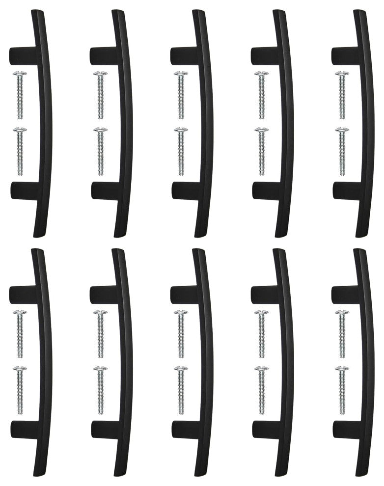 Mascot Hardware 3 inch CTC Arch Matt Black Cabinet Pull - Pack of 10