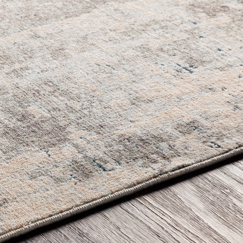 Surya Presidential PDT-2301 9'x13'1" Rug, Gray/Ivory/Butter/Pale Blue/Blue/Lime