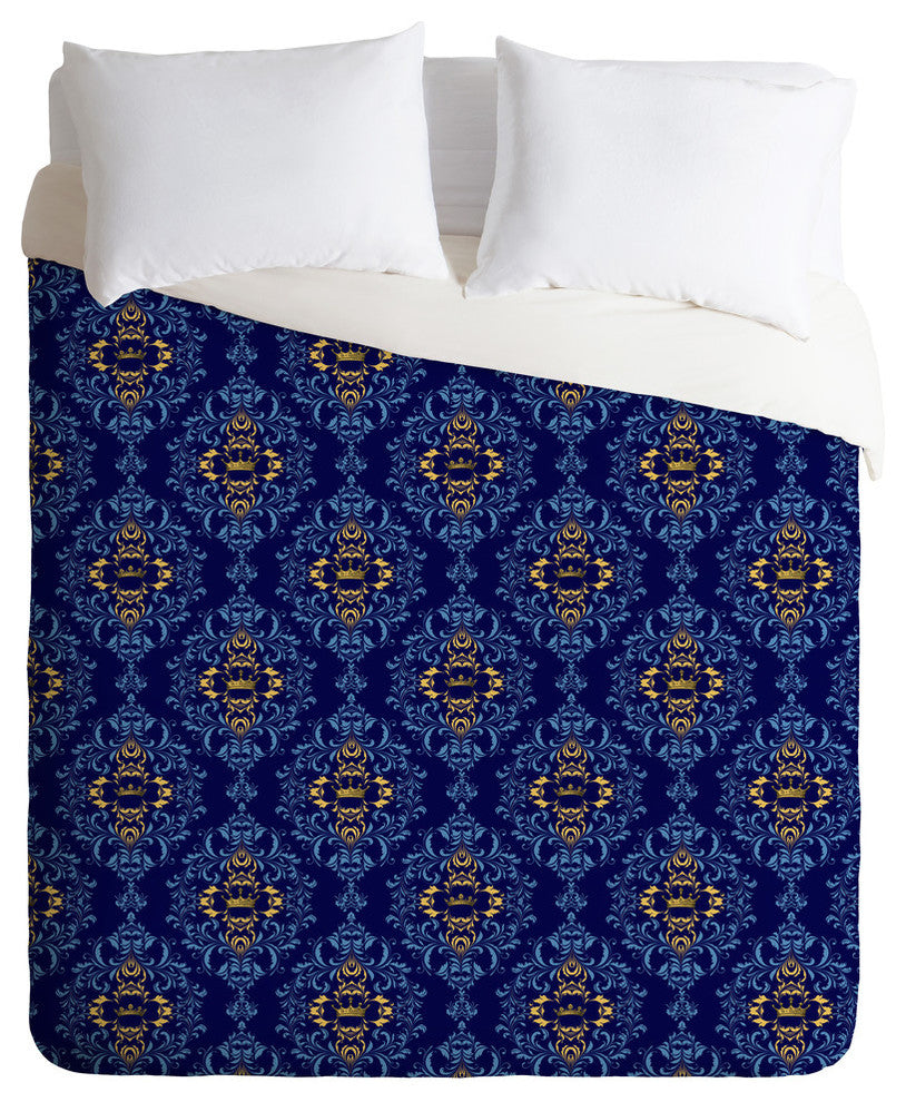 Deny Designs Belle13 Royal Damask Pattern Duvet Cover - Lightweight