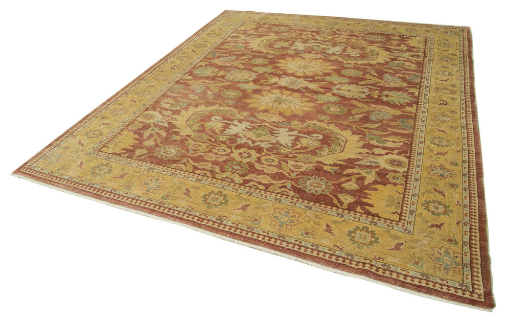 Rug N Carpet - Hand-Knotted Oriental 8' 2" x 9' 9" Pastel Oushak Area Rug