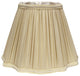 14" Pearl Gray Slanted Fancy Square Shantung Lampshade
